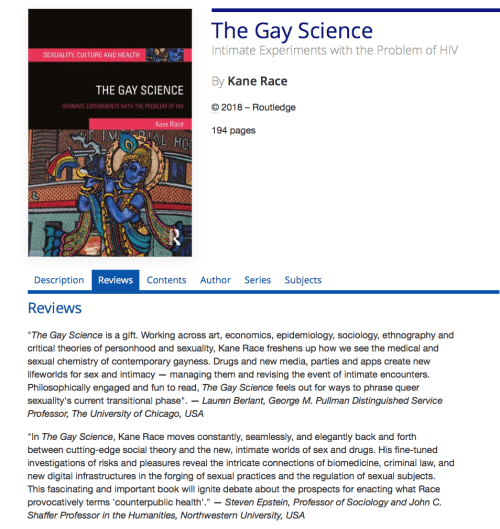 The Gay Science flyer